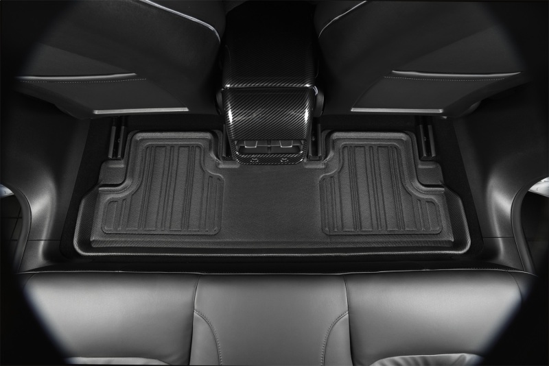 Rivian R1S Floor Mat Set - Front + Rear - 3D MAXpider - Elitect - Black - `22-`24